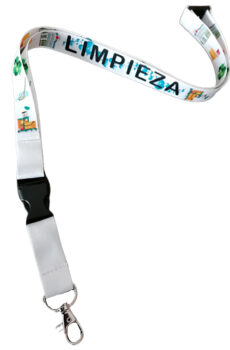Lanyard sanitario LIMPIEZA de hospital.