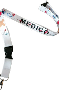 Lanyard Sanitario MEDICO. Modelo 1.