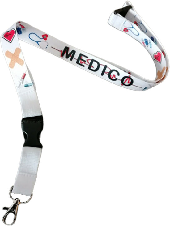 Lanyard Sanitario MEDICO. Modelo 1.