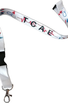 Lanyard Sanitario TCAE. Modelo 1.