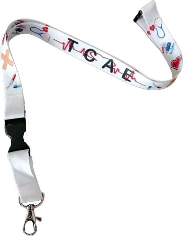 Lanyard Sanitario TCAE. Modelo 1.
