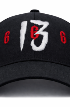 Gorra Número 13 en Bordado 3D y Número 666 en Bordado Normal