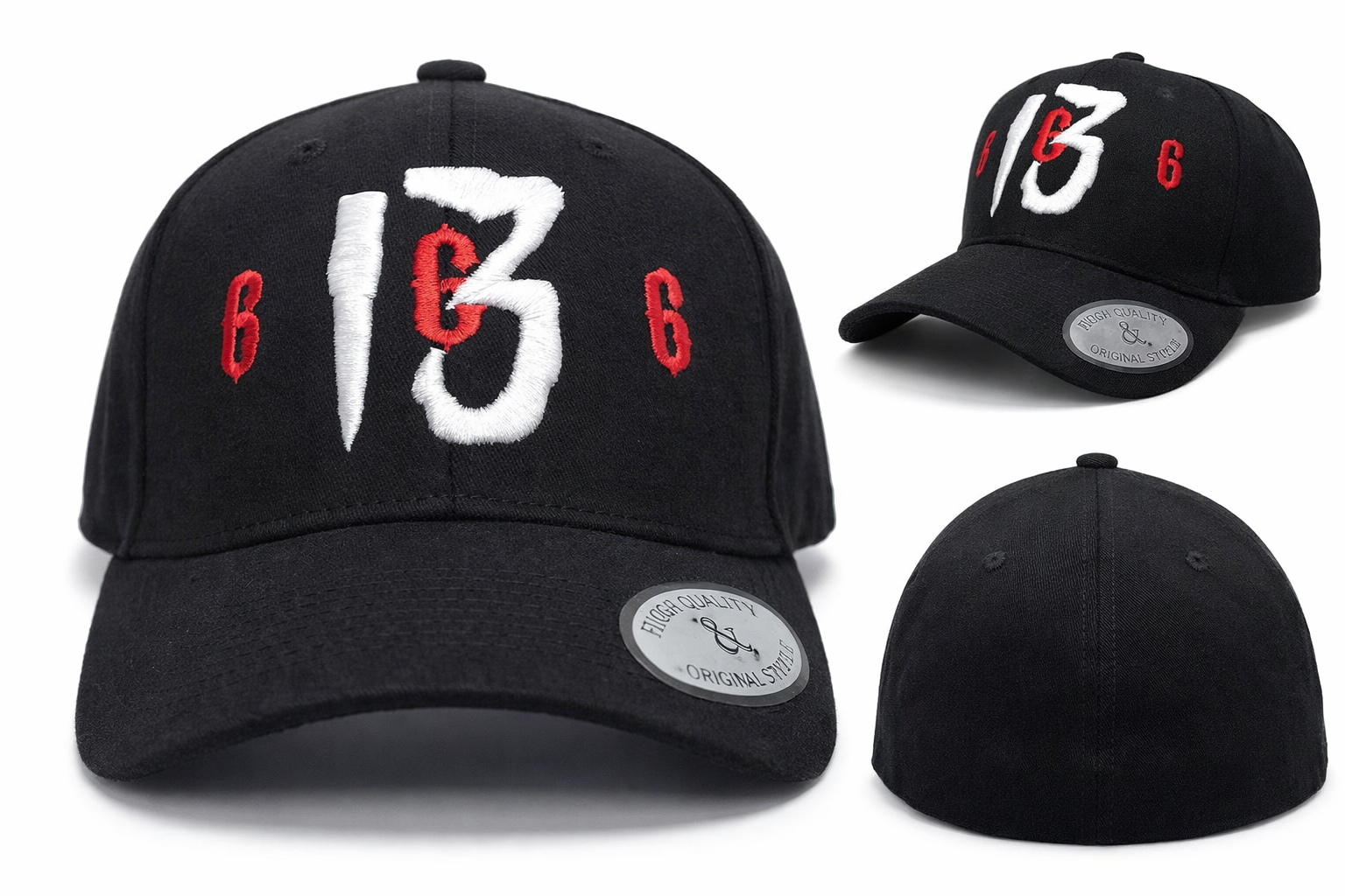 Gorra Número 13 en Bordado 3D y Número 666 en Bordado Normal - Imagen 2